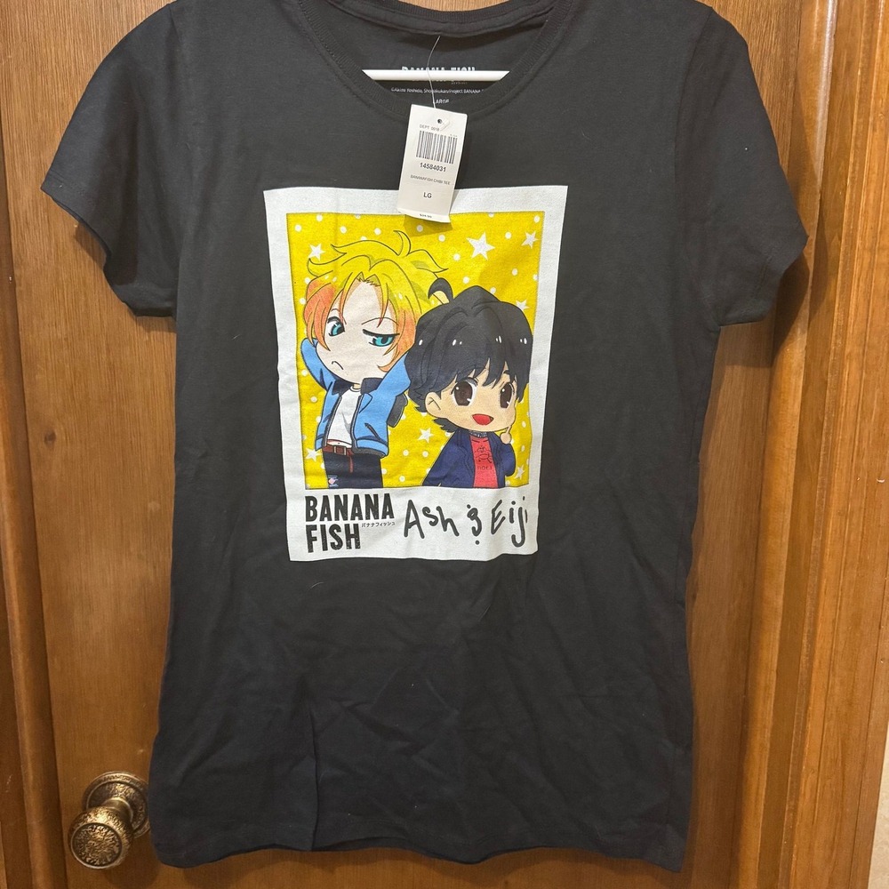 Banana Fish anime Chibi shirt NWT! Juniors Large